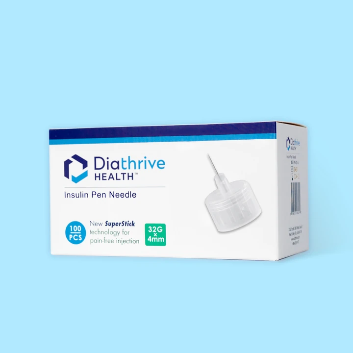 Diathrive insulin pen needles box, view 2