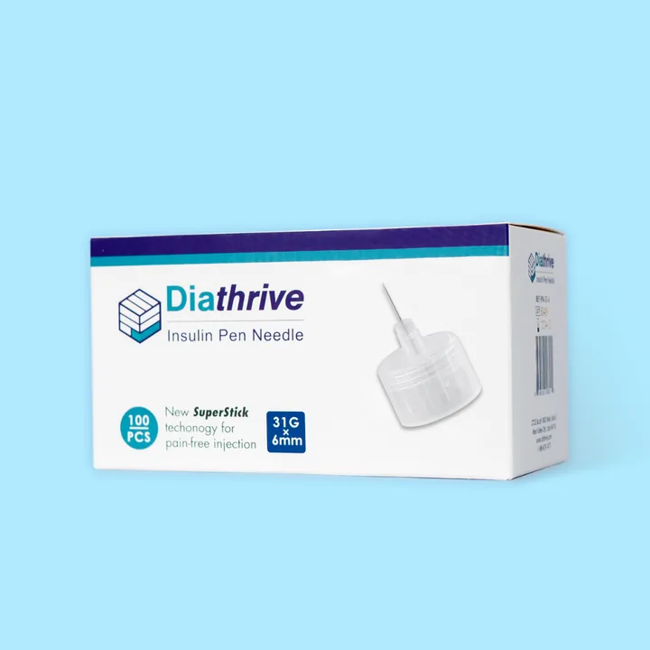 Diathrive insulin pen needles box, view 3