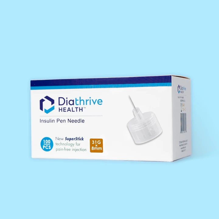 Diathrive insulin pen needles box, view 4