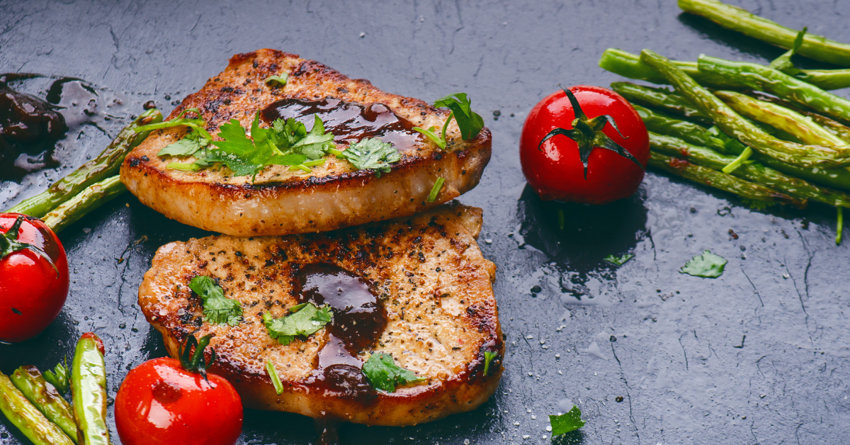 Grilled Pork Chops with Balsamic Sauce