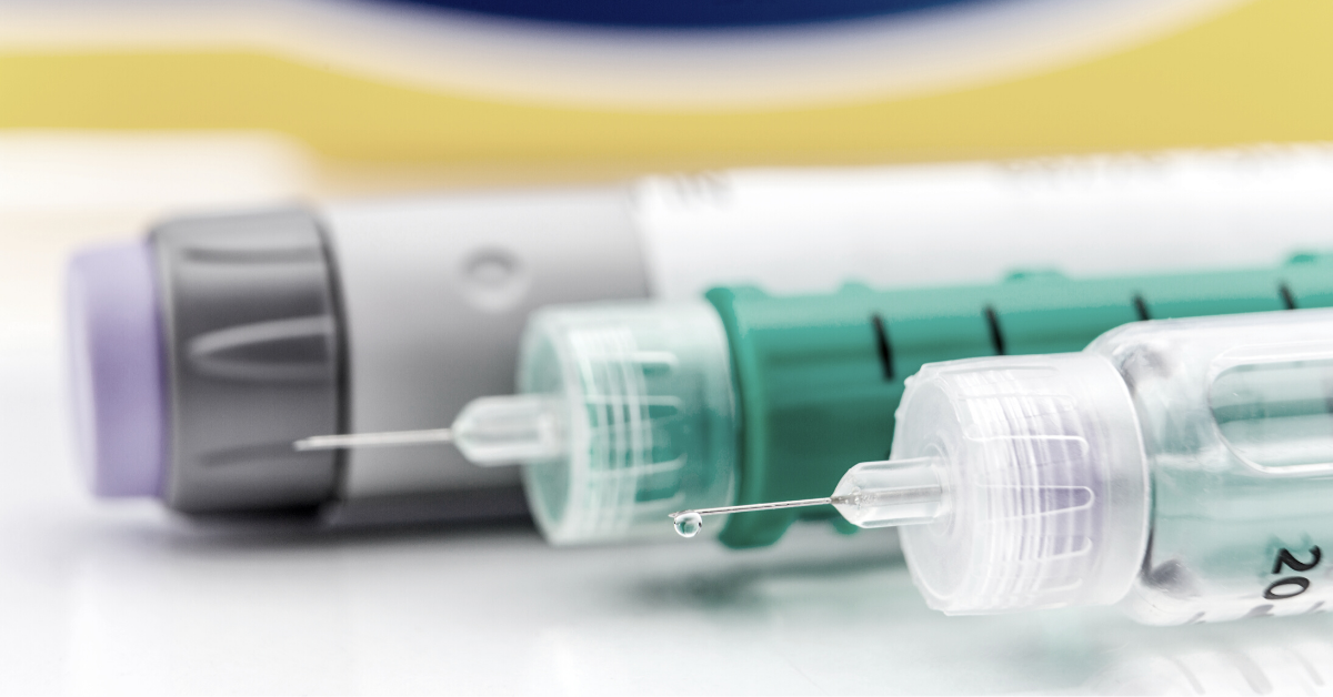 Insulin pens with insulin pen needles