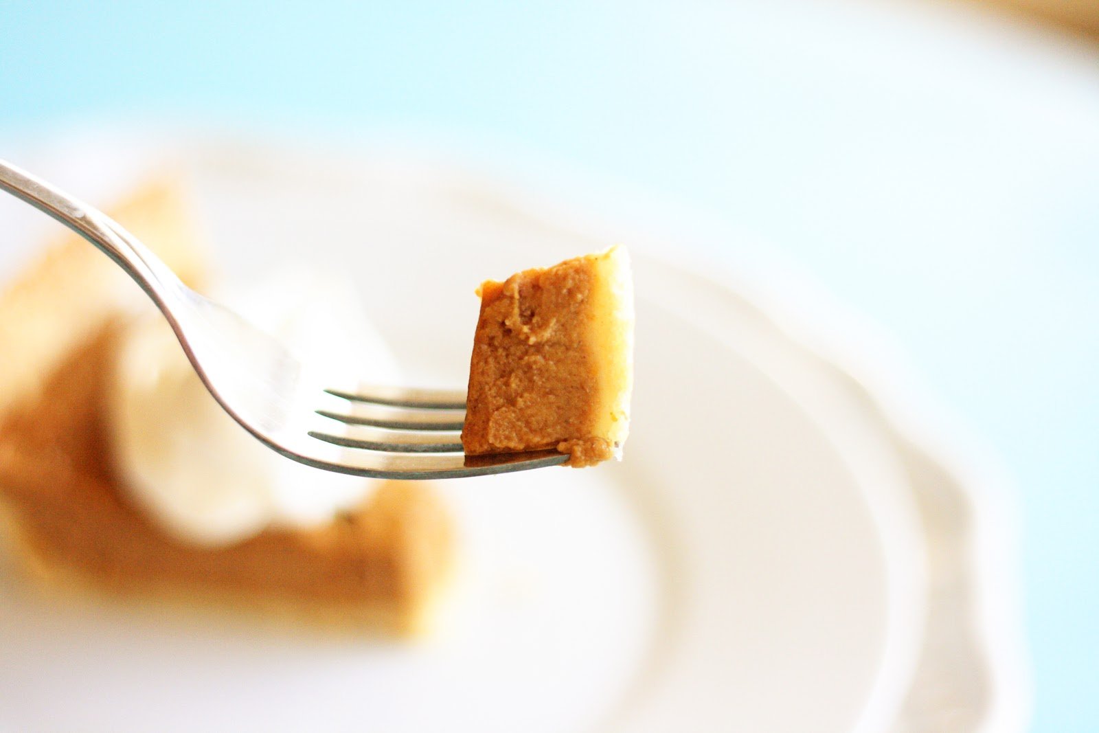 Image of a bite of the pie on a fork