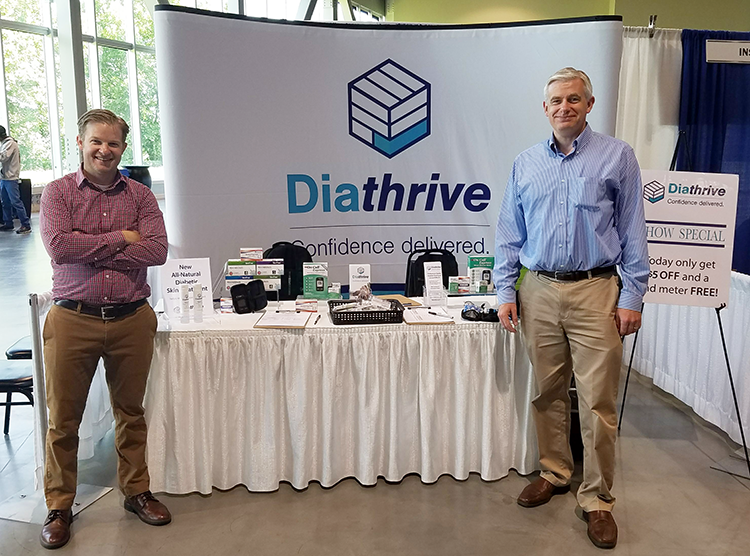 Ben Lonsdale & Michael Hennessy at the Diathrive Booth