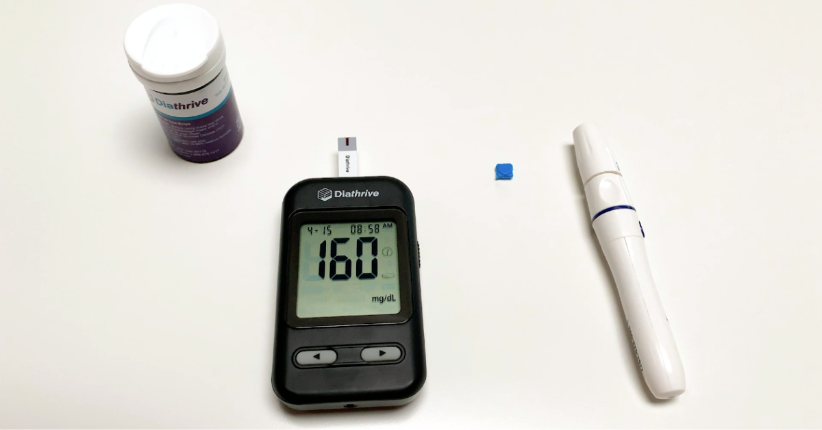 Diathrive glucometer with 160 reading