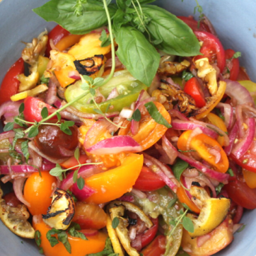 Tomato and Marinated Red Onion Salad